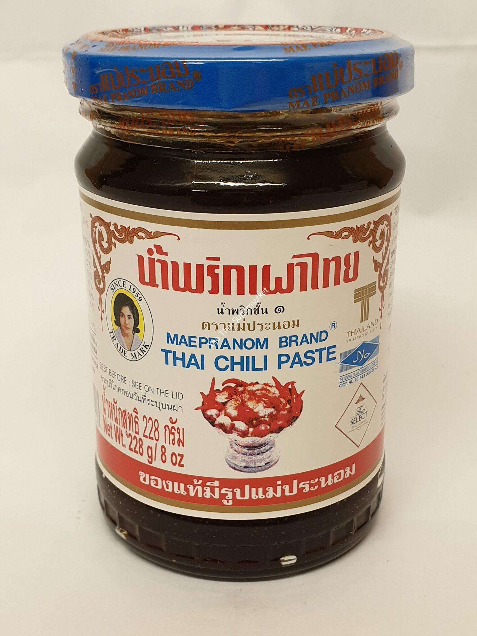 Maepranom Thai Chilli paste 228g. Yao Thai Supermarket